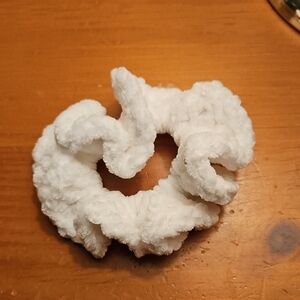 🌟3/$12🌟Handcrafted Plush White Hair Scrunchie